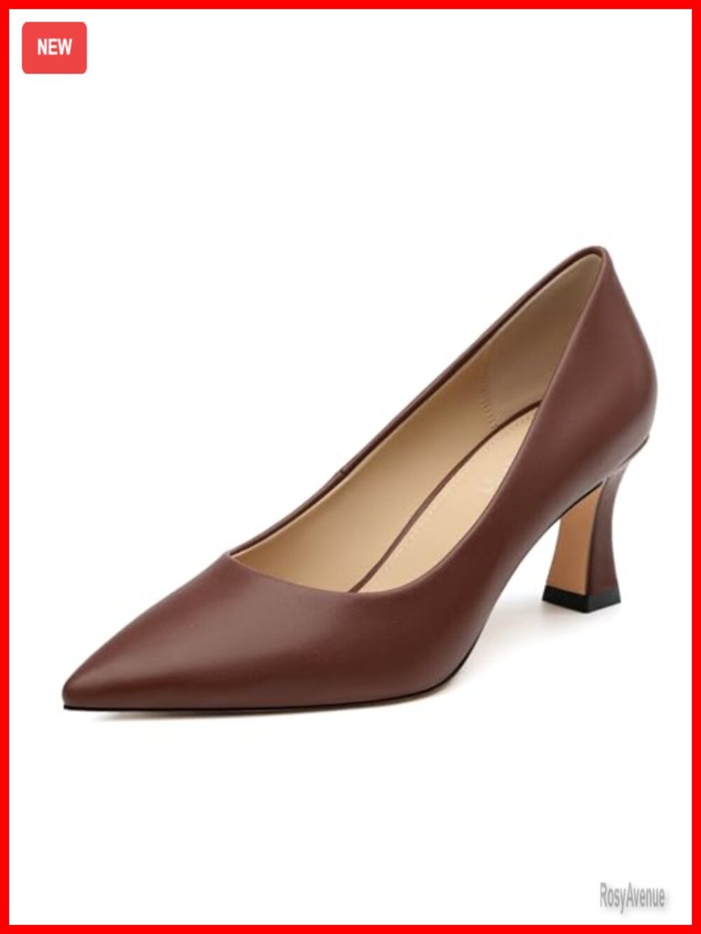 Women's Pointed Toe Slip On High Heels 2.5 Inch Stiletto Pumps